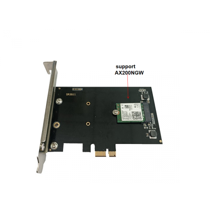 Wallys DR3G11 Linux PC PCIe adapter for M.2 WiFi modules, 1x M.2 slot to PC PCIe adapter - Obrázek 3