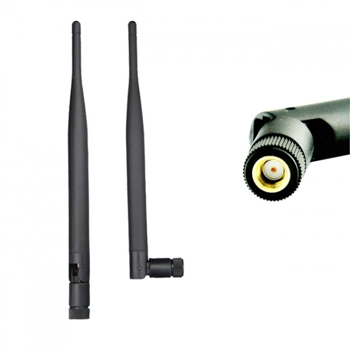 524WiFi internal 5dBi rSMA ROD Dual Band Terminal Antenna, 2.4 and 5GHz, omni directional, 19.5cm - Image 2