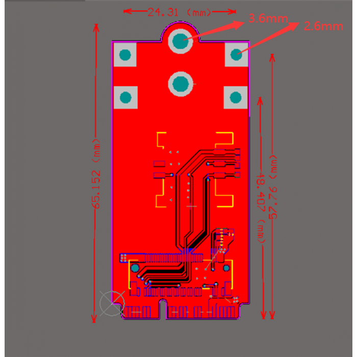 M.2 B Key to Mini PCI-E 5G modules PINS compatible Adapter Converter Card with SIM Card Slot for Quectel, SIMCom etc. - Image 2
