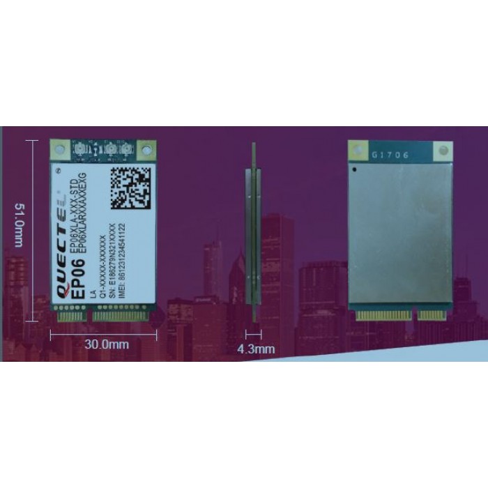 Quectel EP06 miniPCIe - optimized LTE Cat 6 Module ver EP06-A (America), LTE-A ready – Bild 2