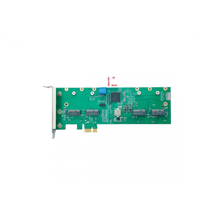 Wallys 2G41 Linux PCIe adapter for miniPCIe and M.2 WiFi modules, 4*miniPCIE slot to PCIe adapter - Obrázek 3