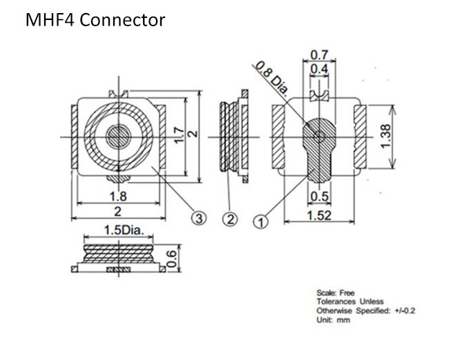 Sparklan WNFQ-291BEI (BT) Tri Band WiFi 7 2x2 MU-MIMO 2T2R Wi-Fi+Bluetooth 5.2 M.2 E key module, Qualcomm WCN7851 – Bild 5