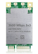 524WiFi 7 BE3600 802.11be Dual Bands Dual Concurrent DBDC G + A band 2T2R + 3T3R 2ss MU MIMO miniPCIe Card 7990-NPD, MediaTek MT7990 AN, for 524wifi.com
