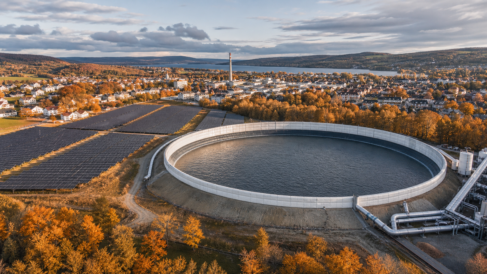 Seasonal heat storage can connect solar energy, waste heat and district heating