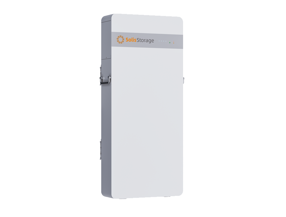 SolisStorage IntelliHome-10kWh-OD battery angled view