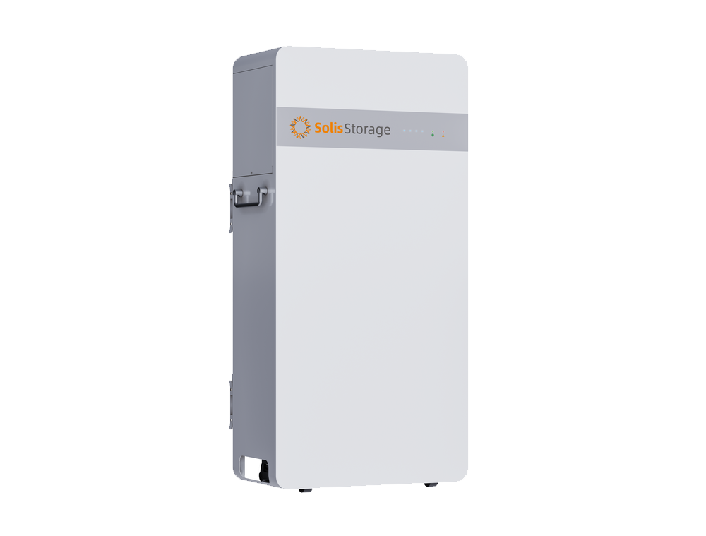 SolisStorage IntelliHome-16kWh-OD battery angled view